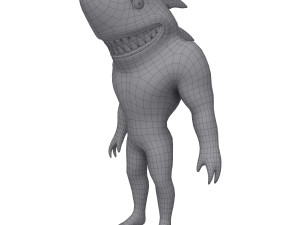 shark cartoon 3D-Modell
