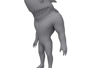 мультфильм акула 3D Модель