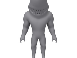 shark cartoon 3D-Modell