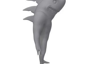 мультфильм акула 3D Модель