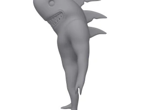 мультфильм акула 3D Модель