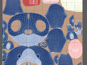 мультфильм акула 3D Модель