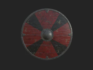 bouclier m&eacute;di&eacute;val Modèle 3D