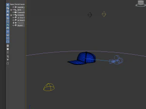 honkbalpet cartoon 3D Model
