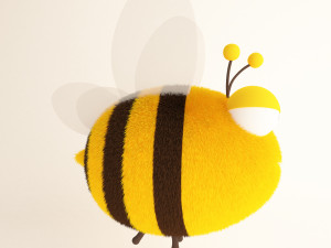 bee cartoon 02 3D Model