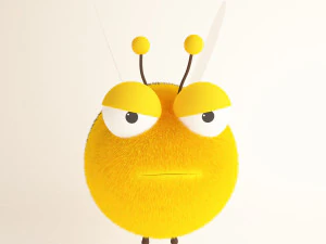 arı karikat&uuml;r 02 3D Model