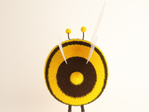 bee cartoon 02 3D Model