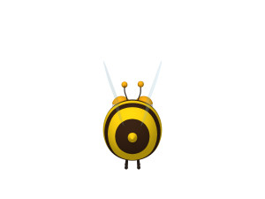 bee cartoon 02 3D Model