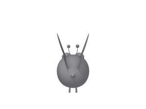 bee cartoon 02 3D Model