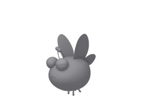 arı karikat&uuml;r 02 3D Model