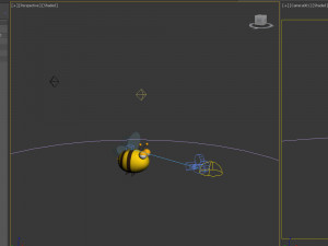 bee cartoon 02 3D Model