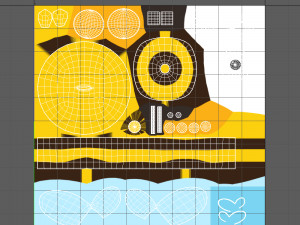 bee cartoon 02 3D Model