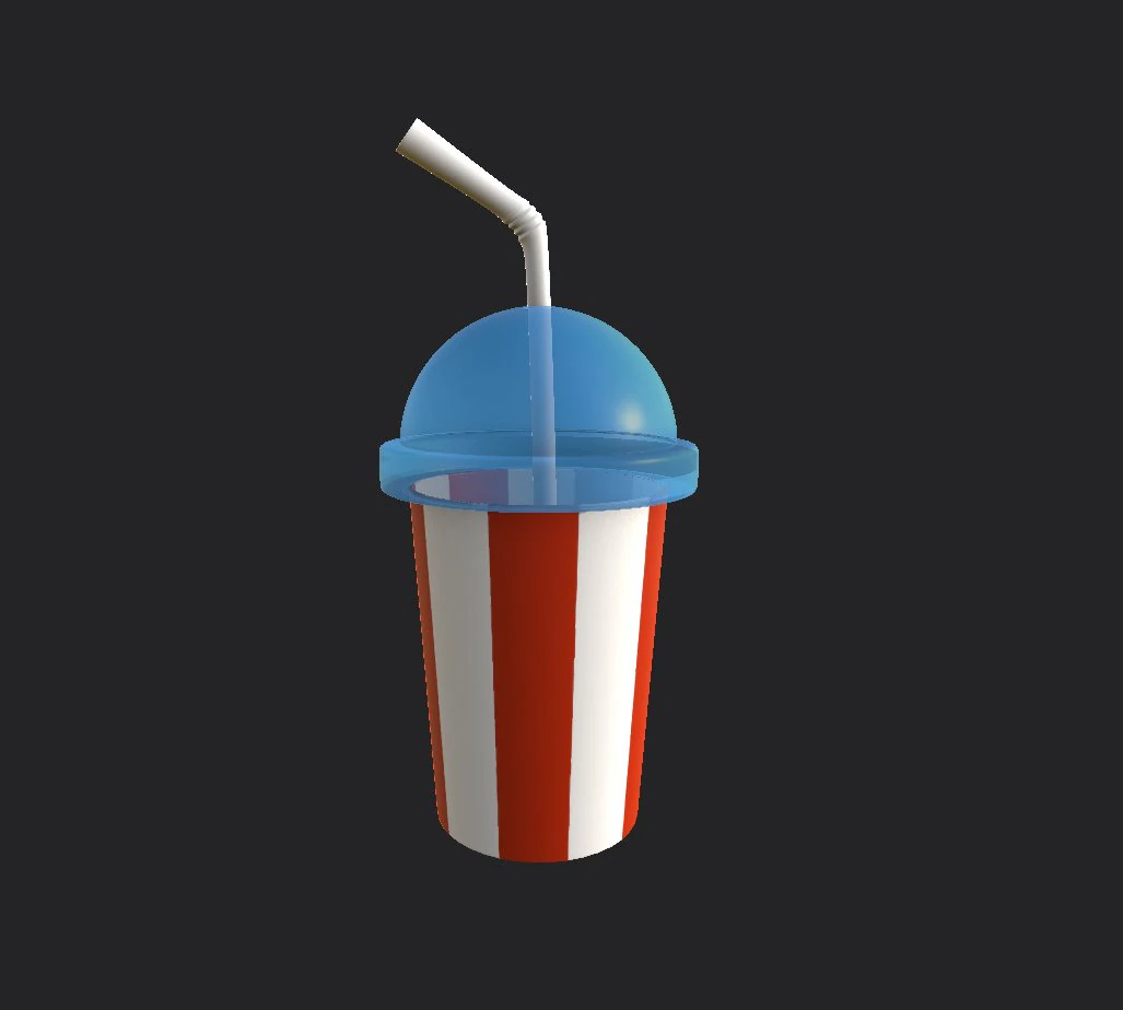 plastic cup cartoon 3D Model .c4d .max .obj .3ds .fbx .stl .blend 