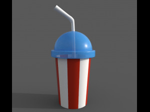 plastic cup cartoon 3D Model