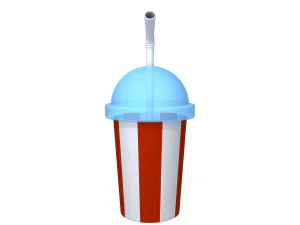 plastic cup cartoon 3D Model