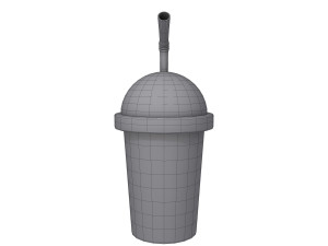 plastic cup cartoon 3D Model