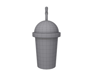 plastic cup cartoon 3D Model