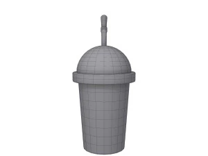 plastic cup cartoon 3D Model