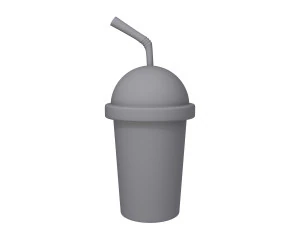 plastic cup cartoon 3D Model