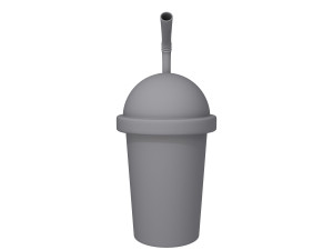 plastic cup cartoon 3D Model