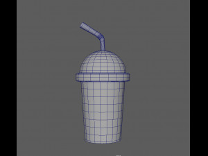 plastic cup cartoon 3D Model
