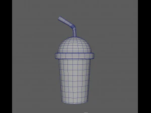 plastic cup cartoon 3D Model