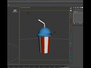plastic cup cartoon 3D Model