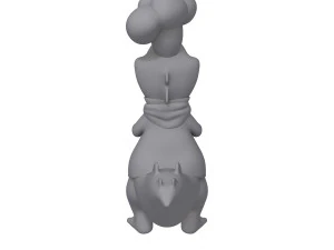 Cartone animato di chef di coccodrillo Modello 3D