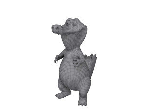 Crocodile cartoon 03 3D Модель
