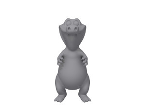 Crocodile cartoon 03 3D Модель