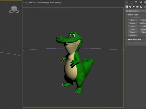 Crocodile cartoon 03 3D Модель