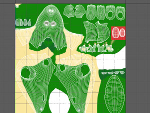 Crocodile cartoon 03 3D Модель