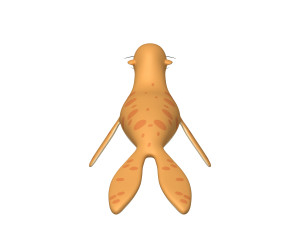 Seal cartoon Modello 3D