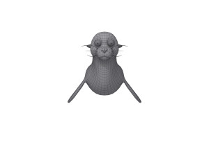 Seal cartoon Modello 3D