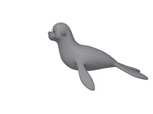 Desenho de selo Modelo 3D