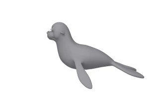 Desenho de selo Modelo 3D