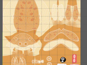 Desenho de selo Modelo 3D