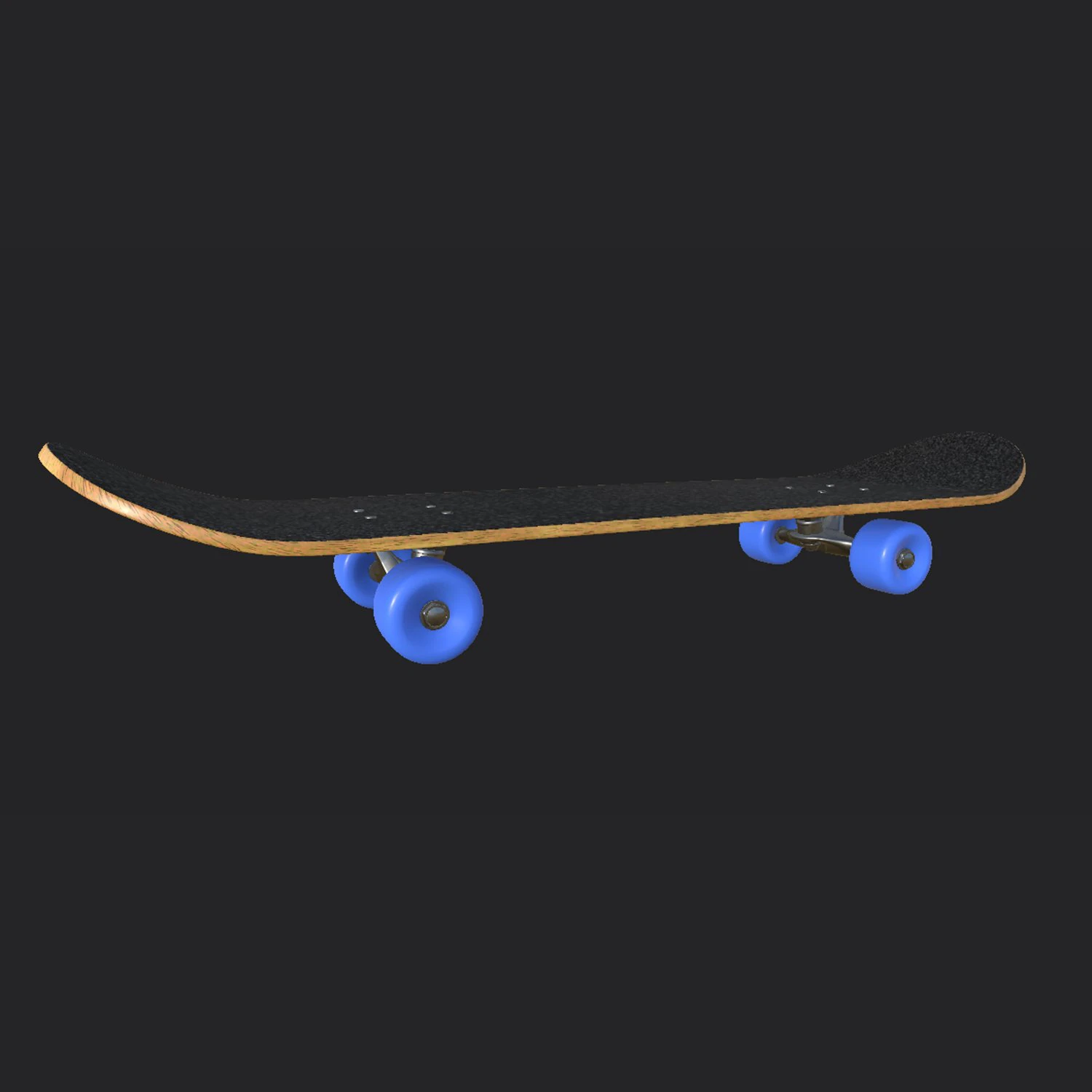 Skateboard 3D Model .c4d .max .obj .3ds .fbx .stl .blend