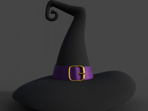 Hat Witch cartoon 3D Model