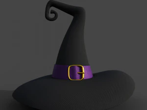 Cappello da strega cartone animato Modello 3D