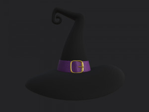 Hat Witch cartoon Model 3D