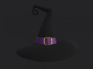 Hat Witch cartoon 3D Model