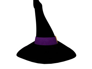 Hat Witch cartoon 3D Model
