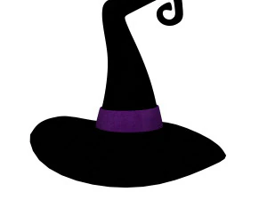 Hat Witch cartoon 3D Model