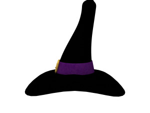 Hat Witch cartoon Model 3D