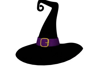 Hat Witch cartoon 3D Model