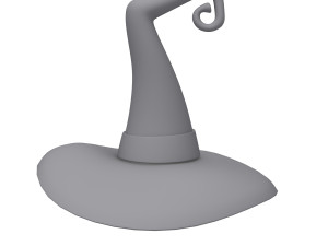 Hat Witch cartoon Model 3D