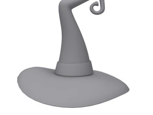 Hat Witch cartoon 3D Model