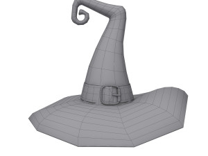 Hat Witch cartoon Model 3D