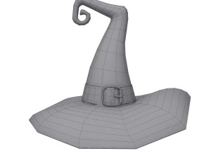 Hat Witch cartoon 3D Model